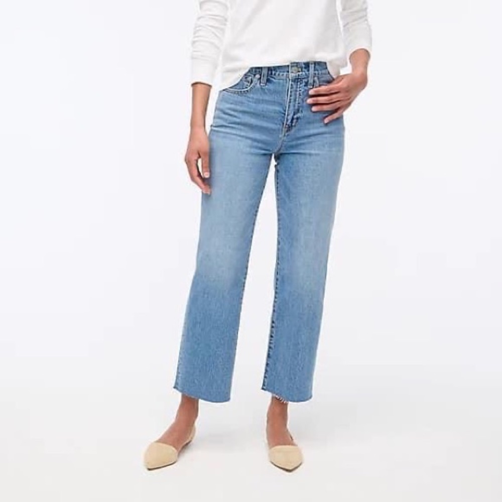 JCrew Factory Slim Wide Leg Jeans